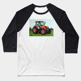 Orange Tractor Baseball T-Shirt